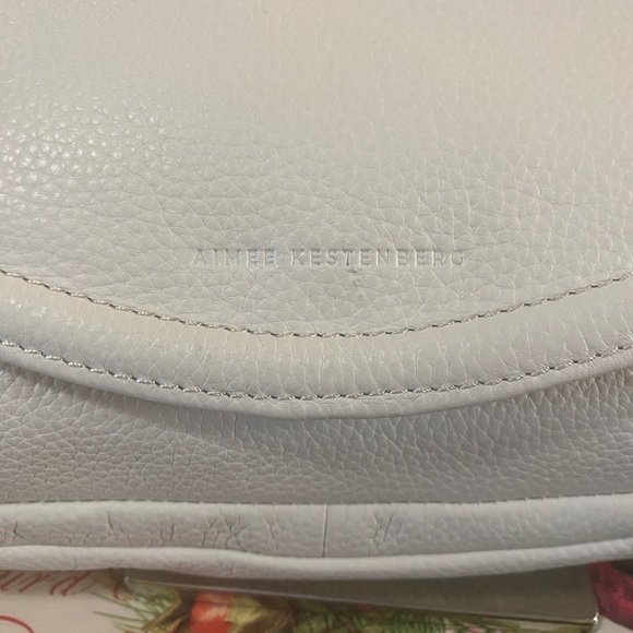 Aimee Kestenberg White Leather Shoulder Bag NWT - Picture 6 of 13